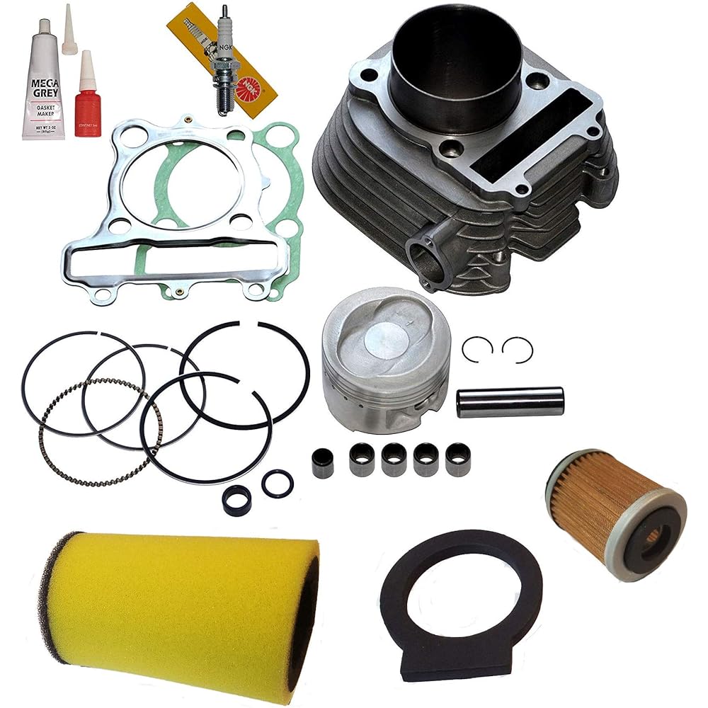 TOP NOTCH PARTS Cylinder Piston Gasket Top End Kit Set for Yamaha Beark Tracker 250 1999 2000 2001 2002 2003 2004