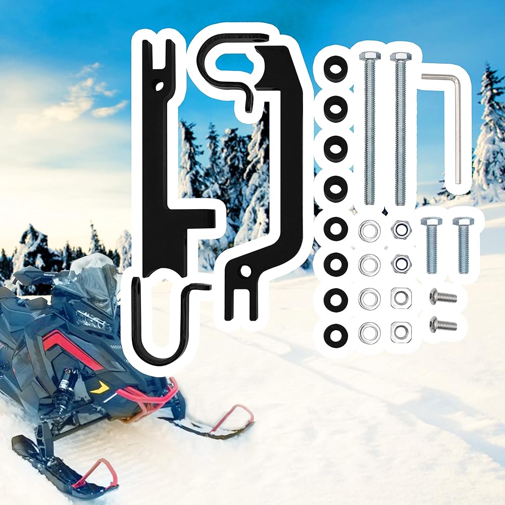 MULAN 34450 Black Hand Guard Snow Mobile Mount Kit Sentinel Hand Guard only