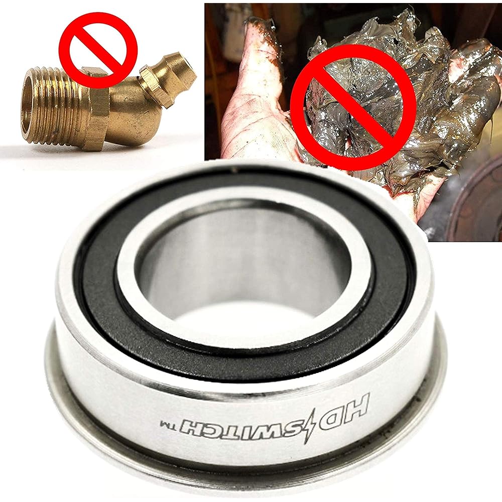 (4 packs) HD Switch Front Wheel Bearing Bushing Bearing Conversion Kit Husk Bana AYP Poulan Jonsered Craftsman 532124959 124959