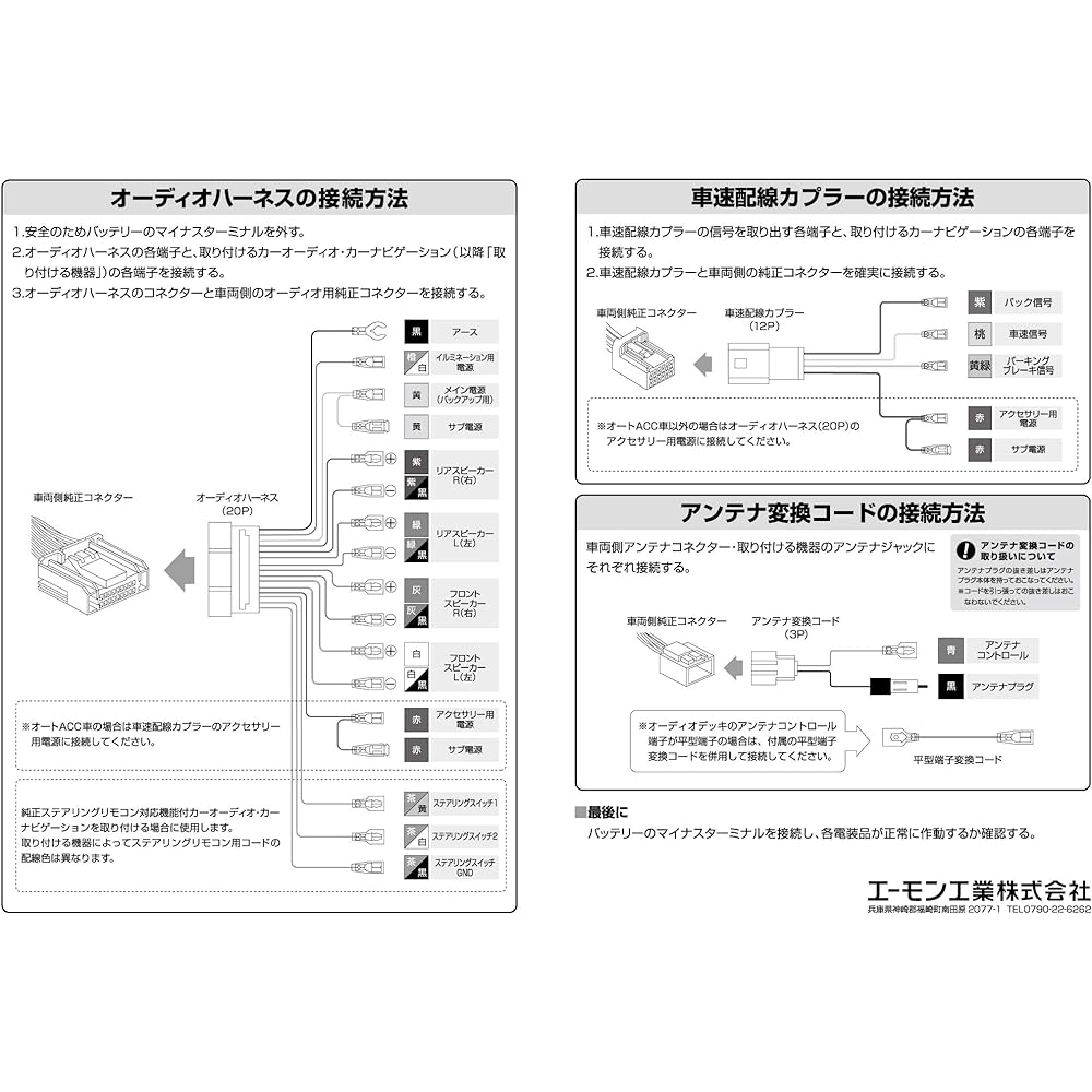 Amon AODEA Audio Navigation Installation Kit for Nissan Vehicles/2DIN Wide N-2598