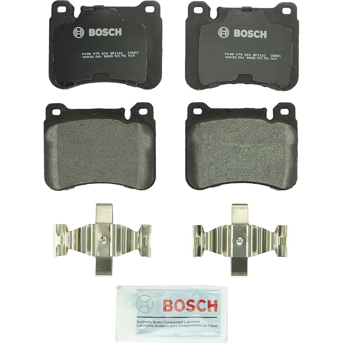 BOSCH QuietCast Benz W203 R171 C209/A209 Premium brake pad/disc pad left and right set 0044205120 BOSCH-BP121 C280 C280 C280 C280 SLK280 SLK350 CLK350 Clk350 Clk350 Clk350 Clk350 Clk350 SLK350 SLK350 SLK350 SLK350 SLK350 200 CLK350