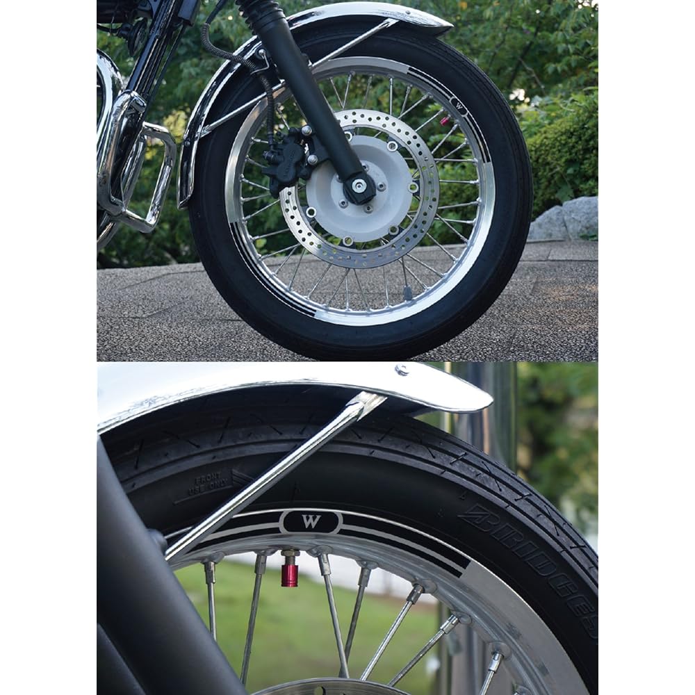 NEO CLASSIC rim sticker for World Walk W800 Single color red w800rim_r