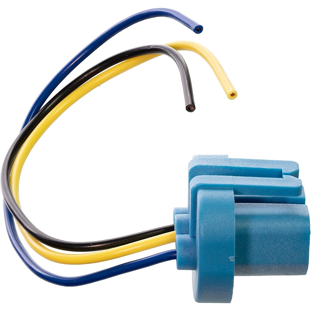 APDTY 95802 Super Bright White High Temperature Headlight Light Bulb Socket Wiring Harness Pigtail 9004 or 9007 Head bulb