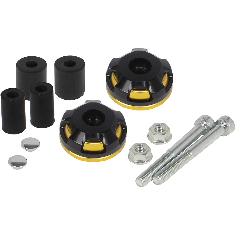 Special Parts Takegawa 2 Piece Handlebar End General Purpose Gold/Gold 06-01-0385