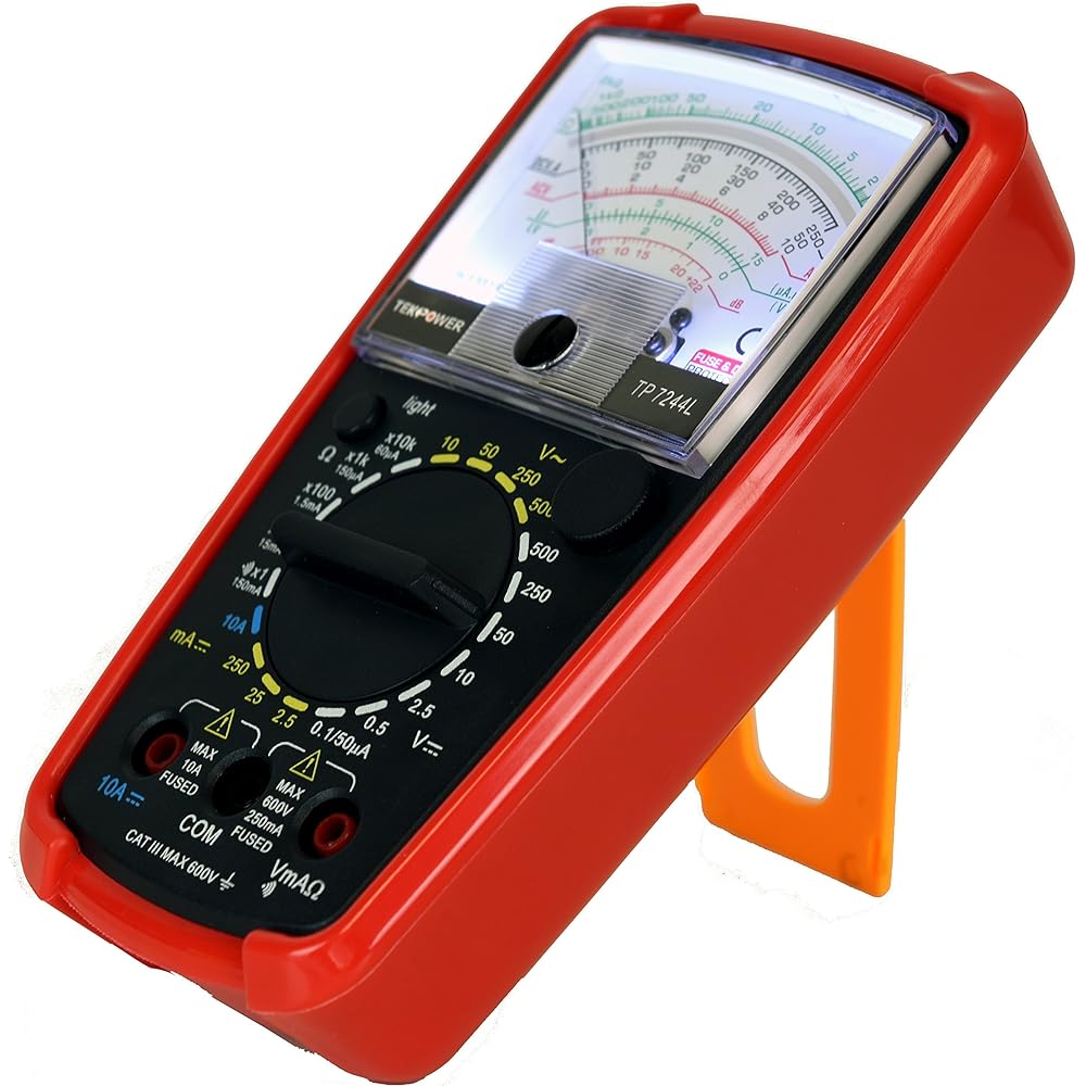TP7244L 7-Function 20-Range Analog Multimeter With Back Light with Strong Protective Holster