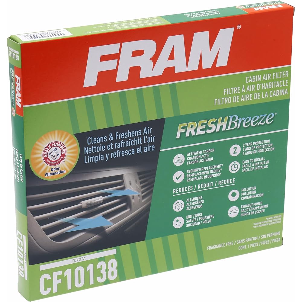 Fram FCF10138 With Fresh Breeze Cabin Air Filter Arm & Hammer