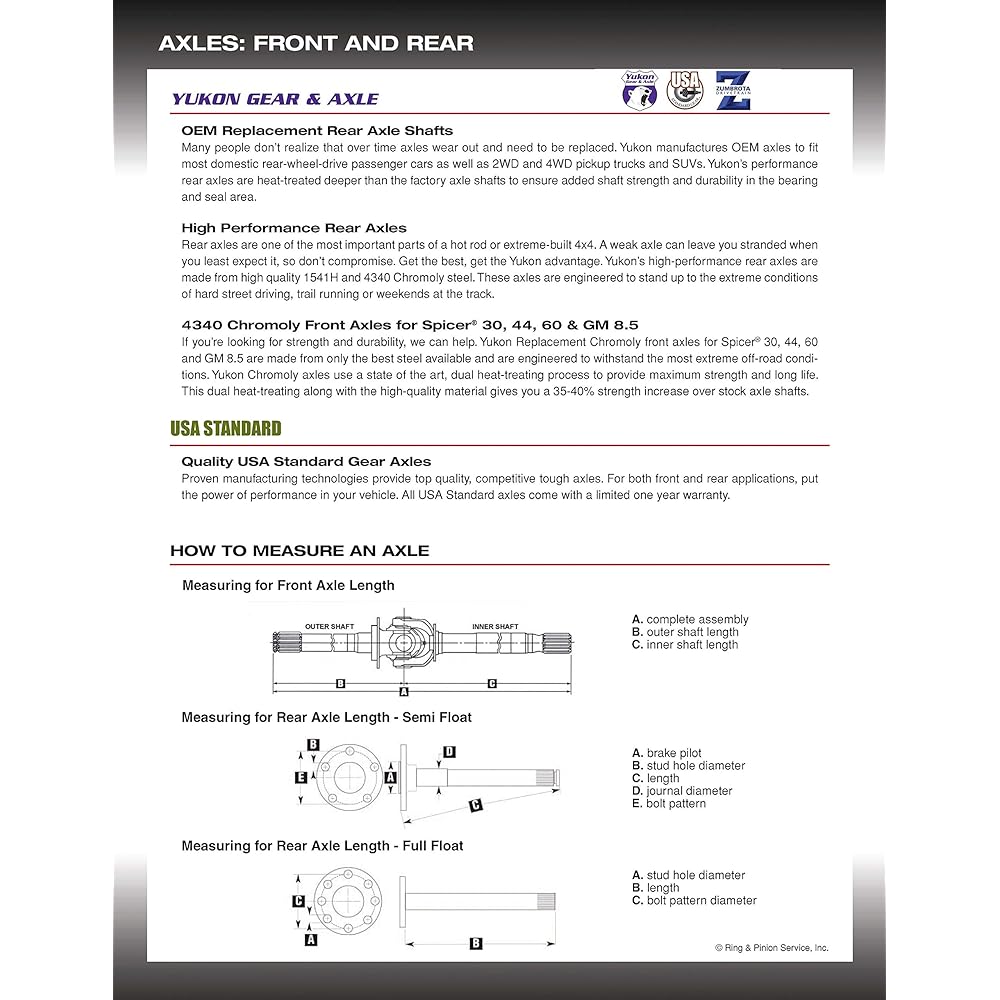 YUKON GEAR & AXLE (YMSS1017) Outer Axle Seal Jeep Liberty Front