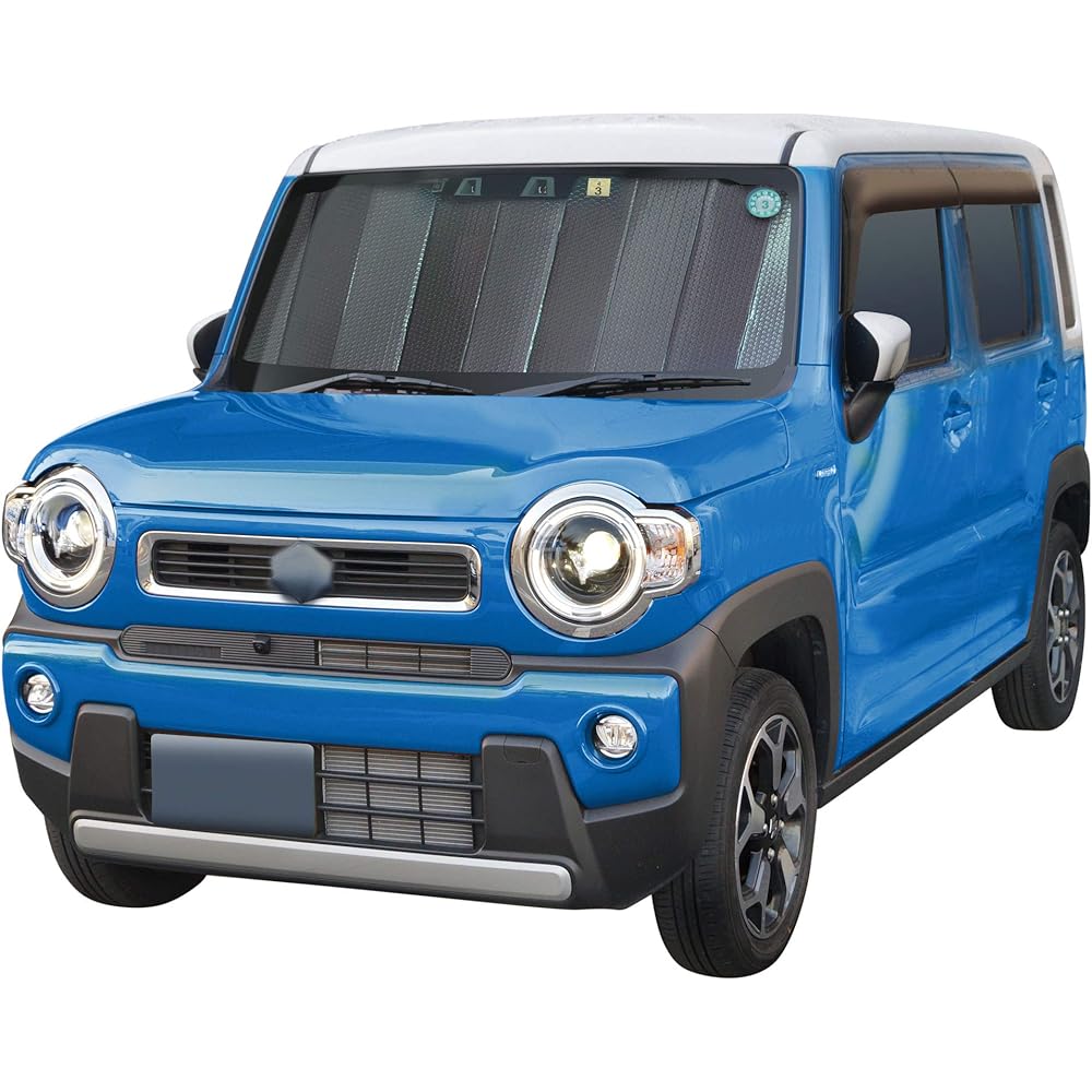 Cretom Shade for Suzuki Hustler Released in January 2020 Model Windshield Sun Shade Product Number: SA-343 Black (Outer Surface)