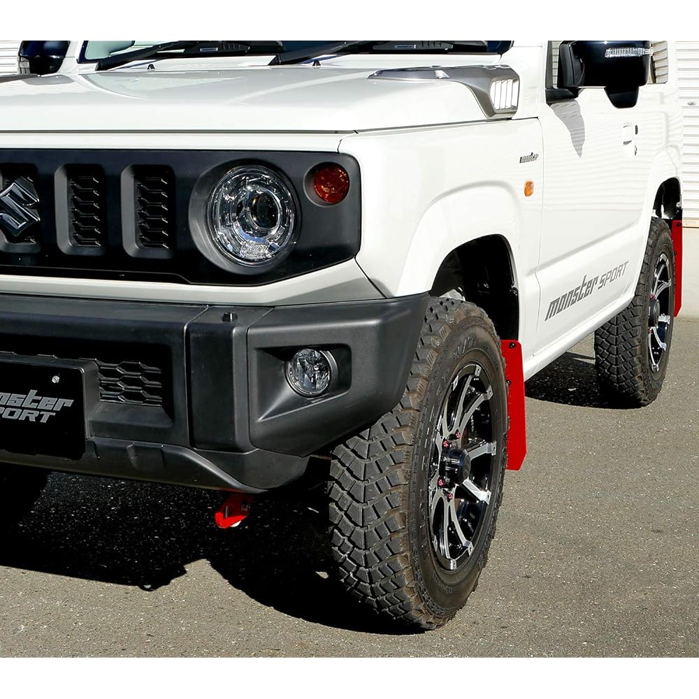 MONSTER SPORT 787500-5500MR Mud Flap Set Red JB64W Jimny