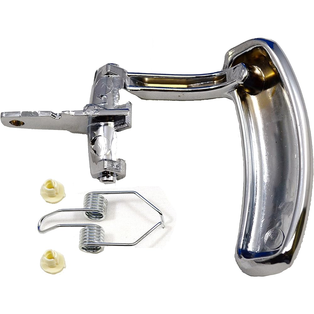 PT Auto Warehouse GM -2576M -1LH -Inner internal internal door handle lever, chrome -driver's seat side