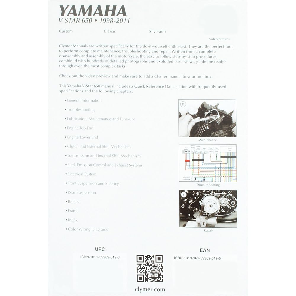 Climmer YAMAHA V-STAR 650 (1998-2011)
