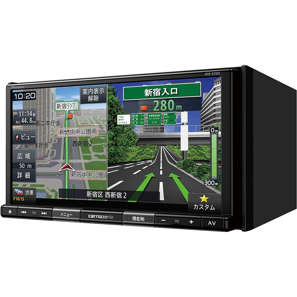 Pioneer Car Navigation AVIC-RZ303-2 7 inch 2D (180mm) RakuNavi One Seg DVD CD SD USB Carrozzeria