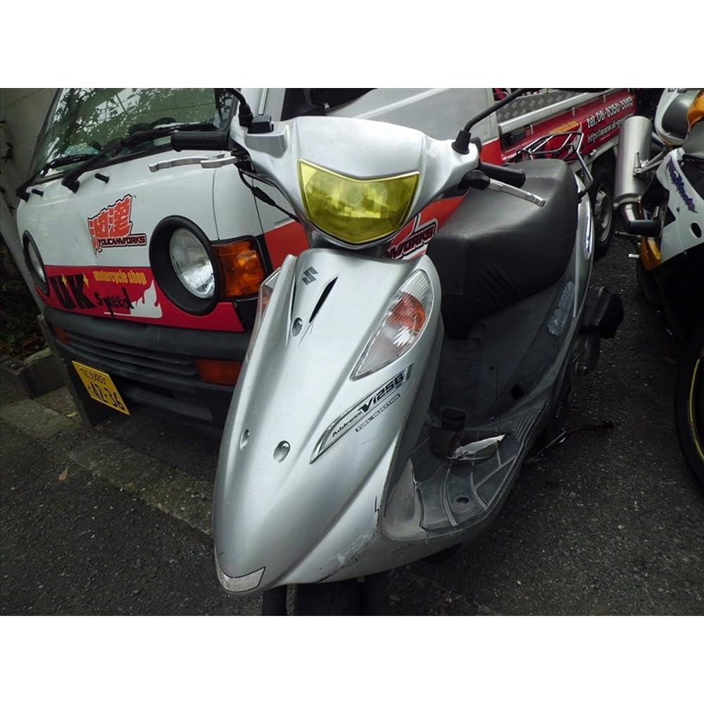 Address V125 MOS headlight lens cover (yellow) ukm-011