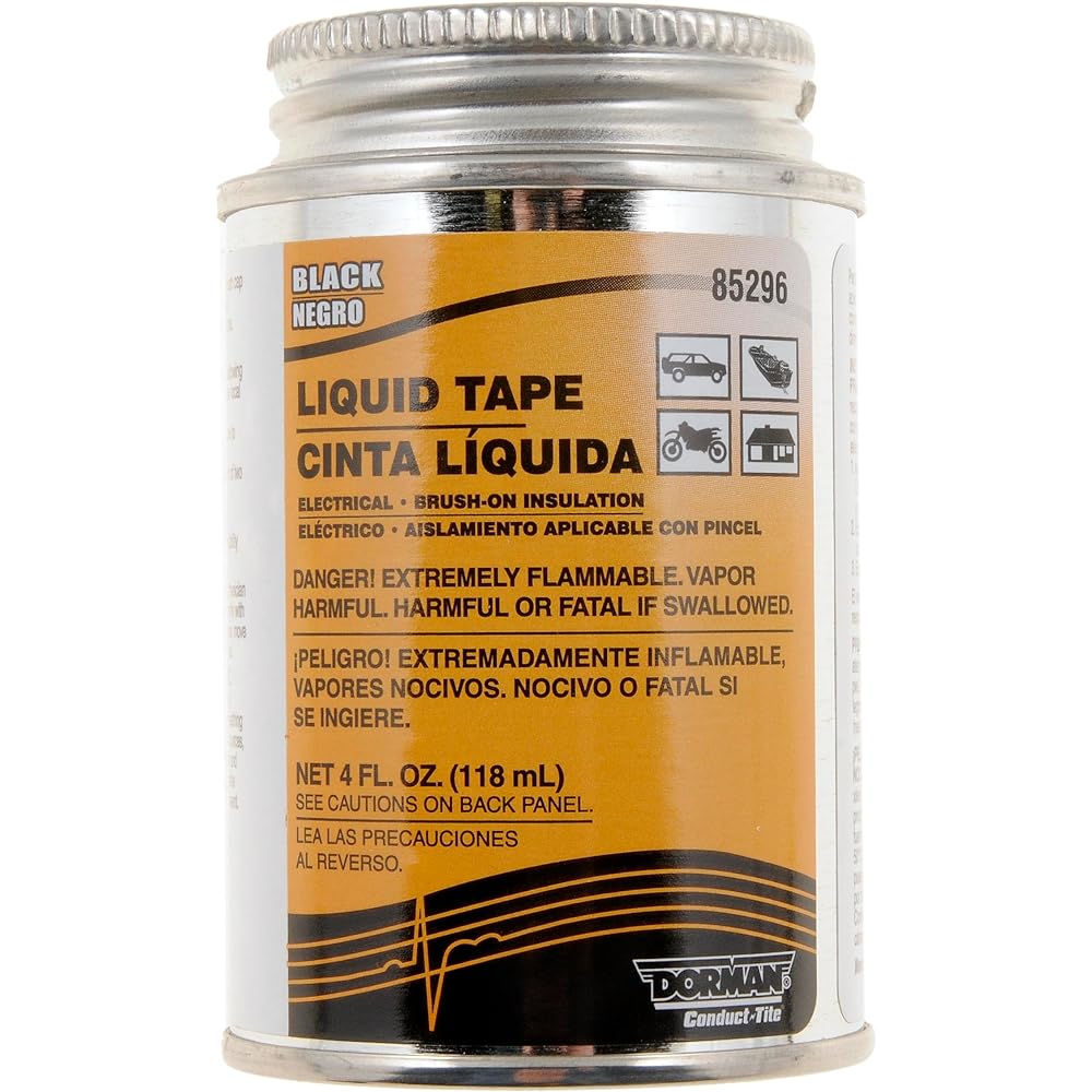 DORMAN 85296 4 liquid ounce black liquid electric tape