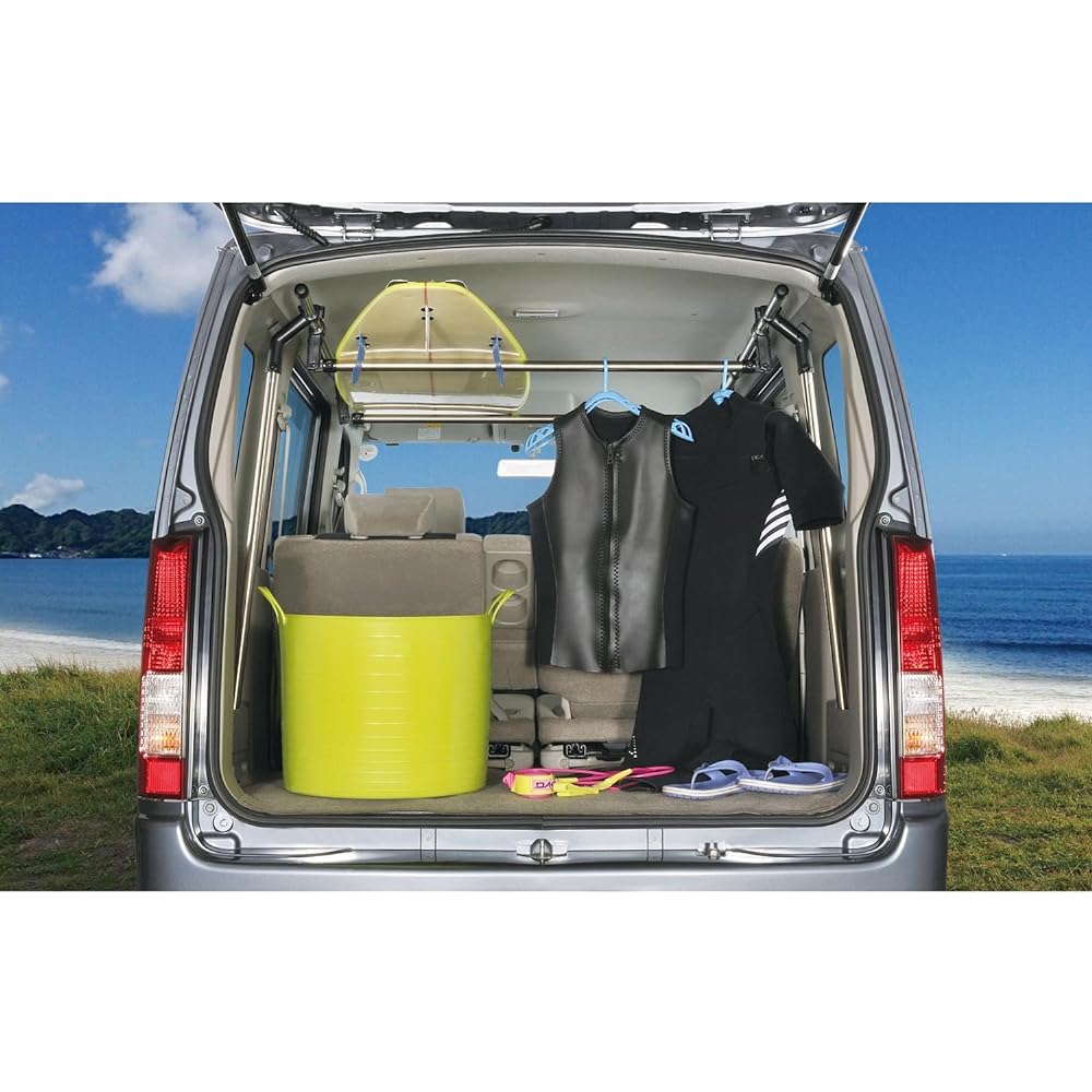 Carmate Car Storage Cross Ride Series Support Bar for Suzuki Every Wagon (DA64 Series)/Vamos (HM1/2 Series) NS104