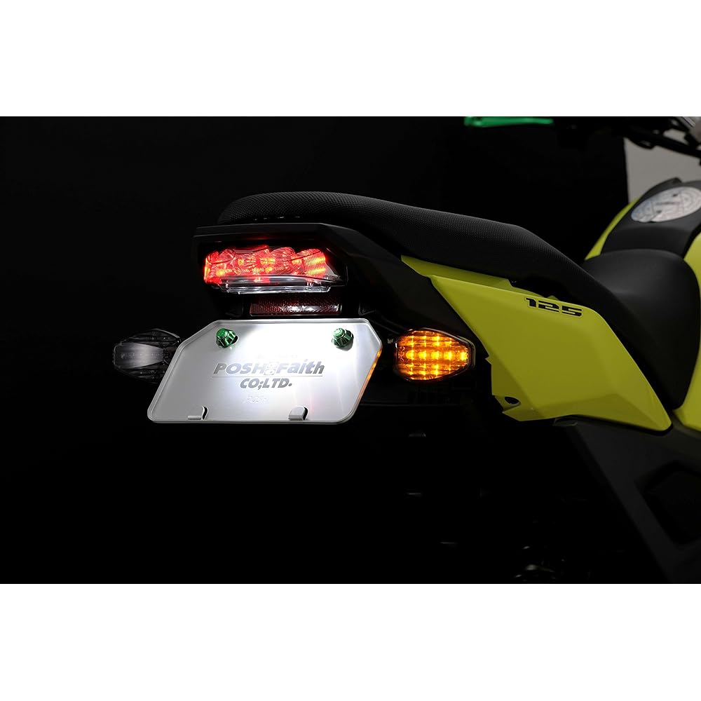 POSH Motorcycle Supplies Motorcycle LED Turn Signal Model Kit GROM /MSX125 Black Body/Smoke Lens Lightweight LED Turn Signal 059453-06