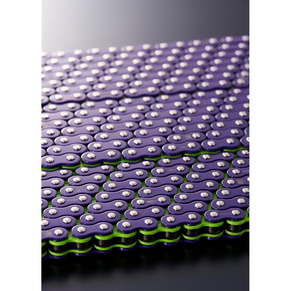 D.I.D (Daido Kogyo) Motorcycle Chain Caulk Joint Included 520EVA-01-120ZB Vi&Gr (Violet & Green) X-Ring