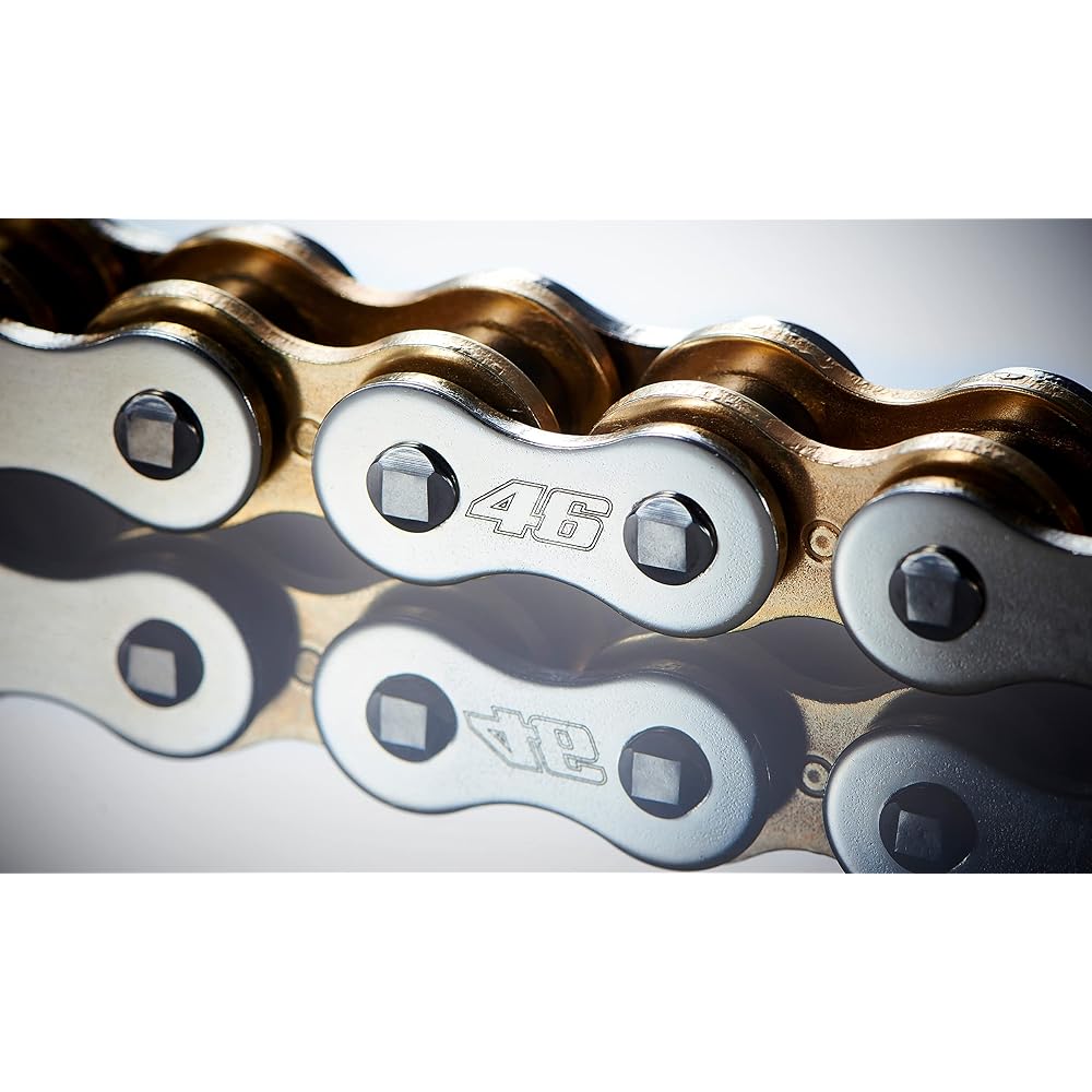 D.I.D (Daido Kogyo) Motorcycle Chain Caulk Joint Included 525VR46-120ZB S&G (Silver & Gold) X-Ring