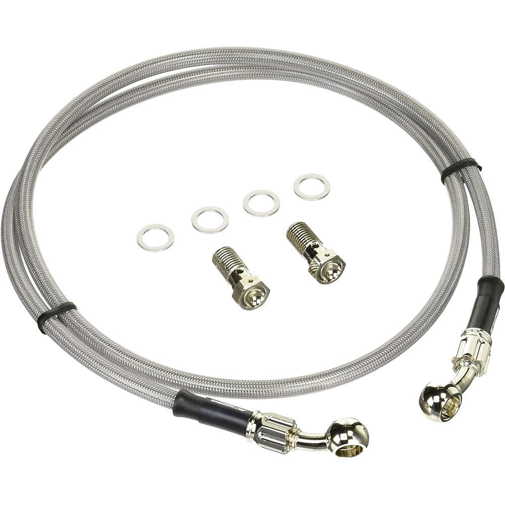 AC Performance Line Brake Hose Aluminum Plated (Front) CYGNUS-X 03-07 (SE12J) 32135310