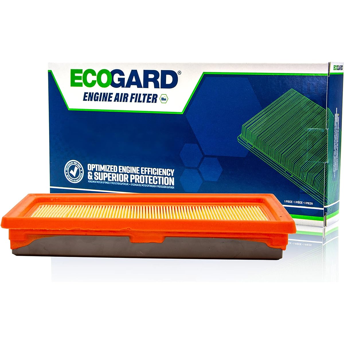 ECOGARD XA10025 Premium Engine Air Filter Nissan VERSA 1.6L 2012 Versa Note 1.6L 2014-2019 For MicRA 1.6L 2015-2016