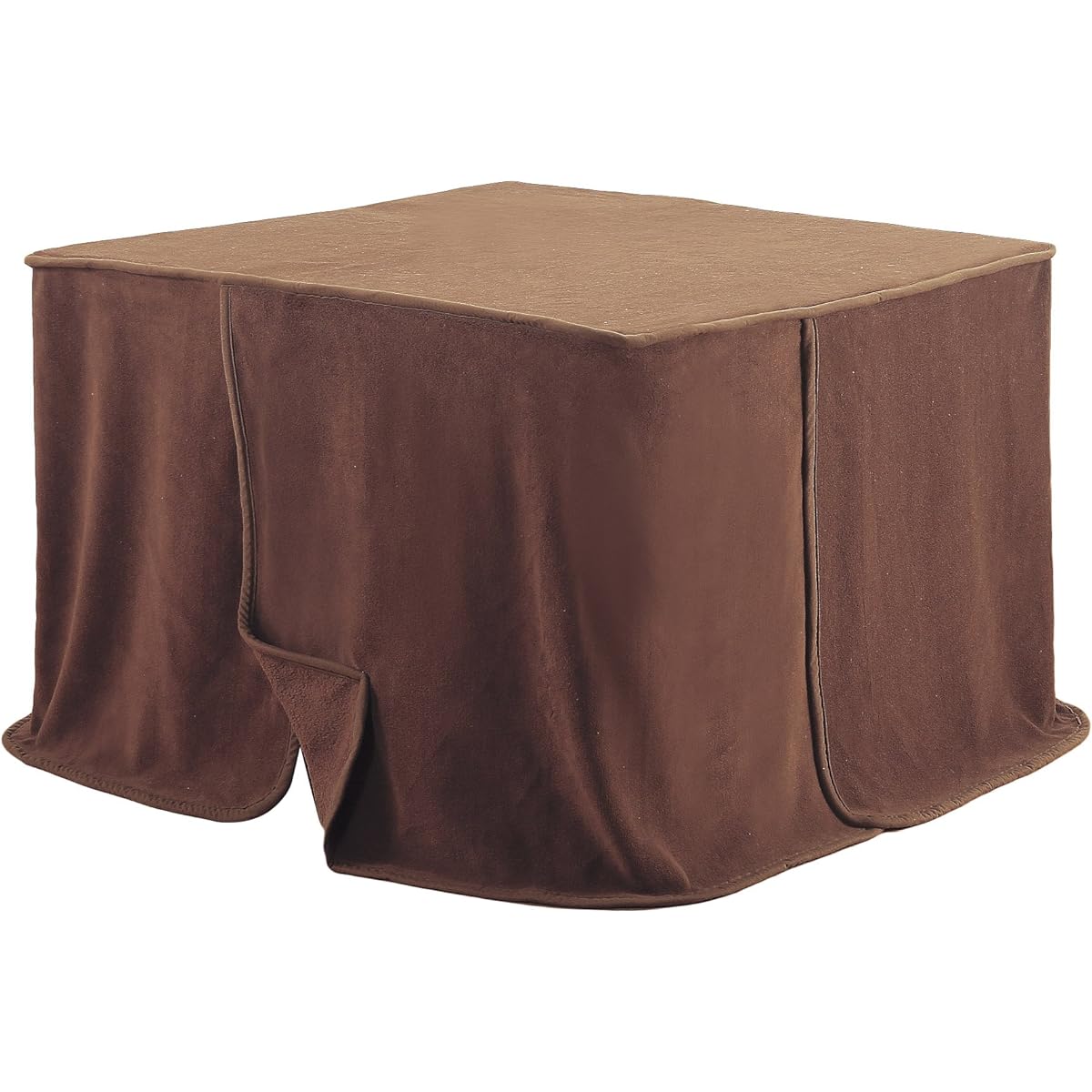 Space-saving medium blanket brown rectangle 135cm for dining kotatsu 56781