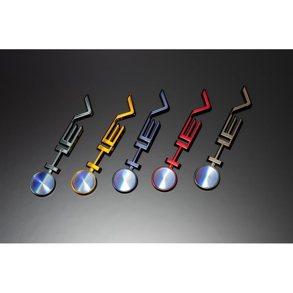 Grazio&Co.60 Prius Rear HEV Emblem Deep Red Chrome