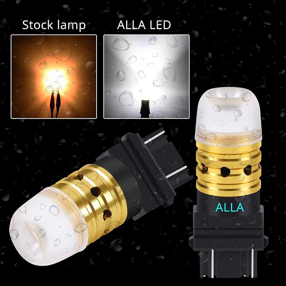 Alla Lighting mini T25 3156 3157 LED bulb Xtreme Super Bright 3156K 3157KX 3155 4114 3457KX Signal/Brake Tail/Backup Reverse/DRL Light 6000K Xenon White
