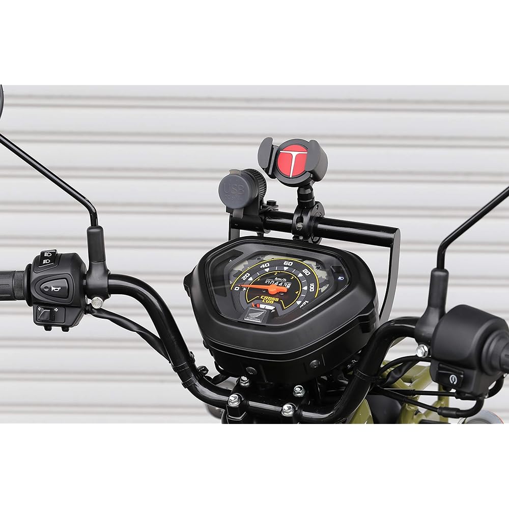 Kijima Motorcycle Bike Parts Handle Mount Stay (for Smartphone Holder) Black 204-0693 2018- Cross Cub 50 Cross Cub 110 HONDA 204-0693