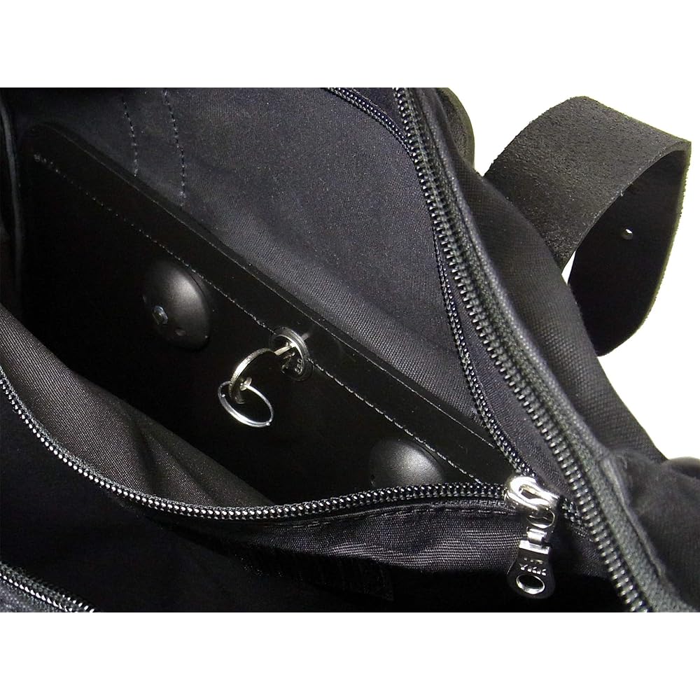 LONGRIDE Heritage Saddle Bag CLICK-ON Roll Top (18L) Low Position Black HQR137WBLA-LW