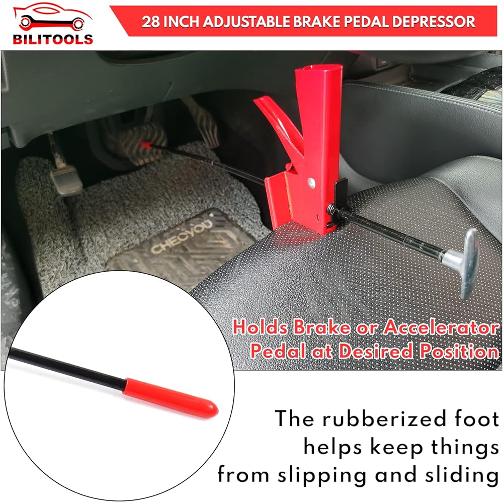 BILITOOLS 28 -inch brake pedal depressers tool Adjustable depressor car brake/accelerator/clutch pedal