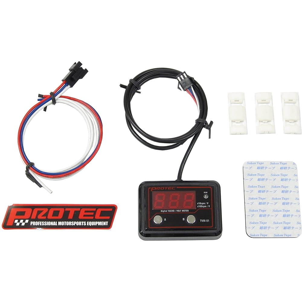 PROTEC 11294 Digital Tacho & Voltmeter TVM-01