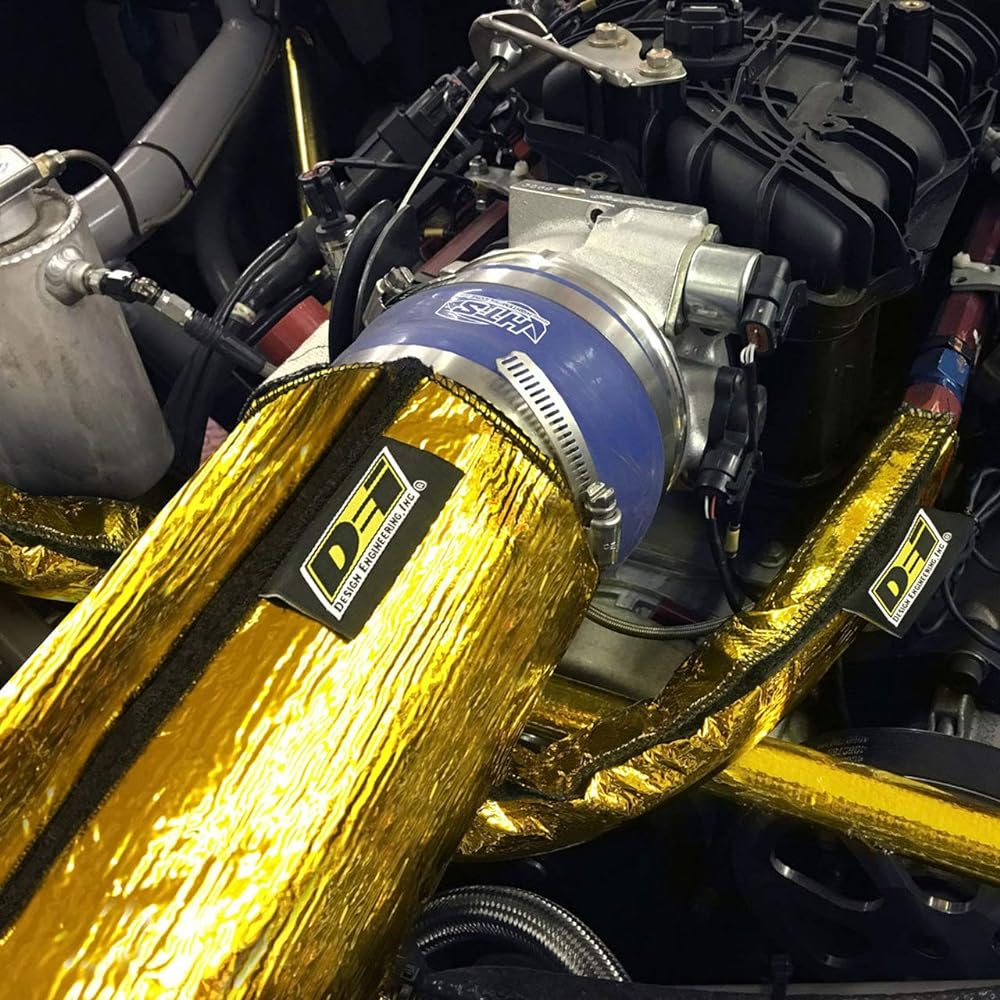 DESIGN ENGINEERING 10486 Cool gold air tube cover kit outer diameter 3 inches ~ 4 inch x 28 inches