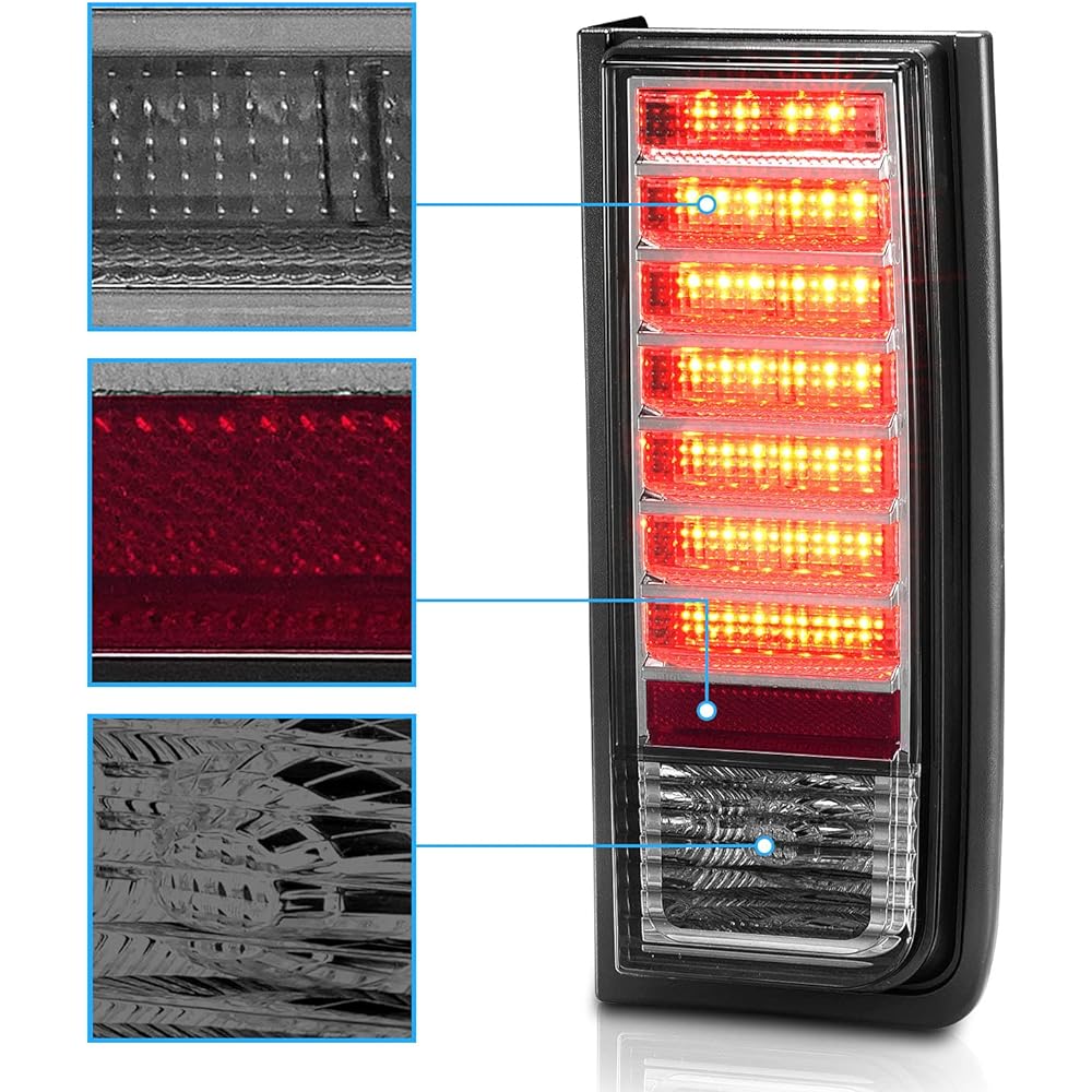 AMERILITE Smoke replacement LED tail light HUMMER H2 -passenger seat and driver's seat side