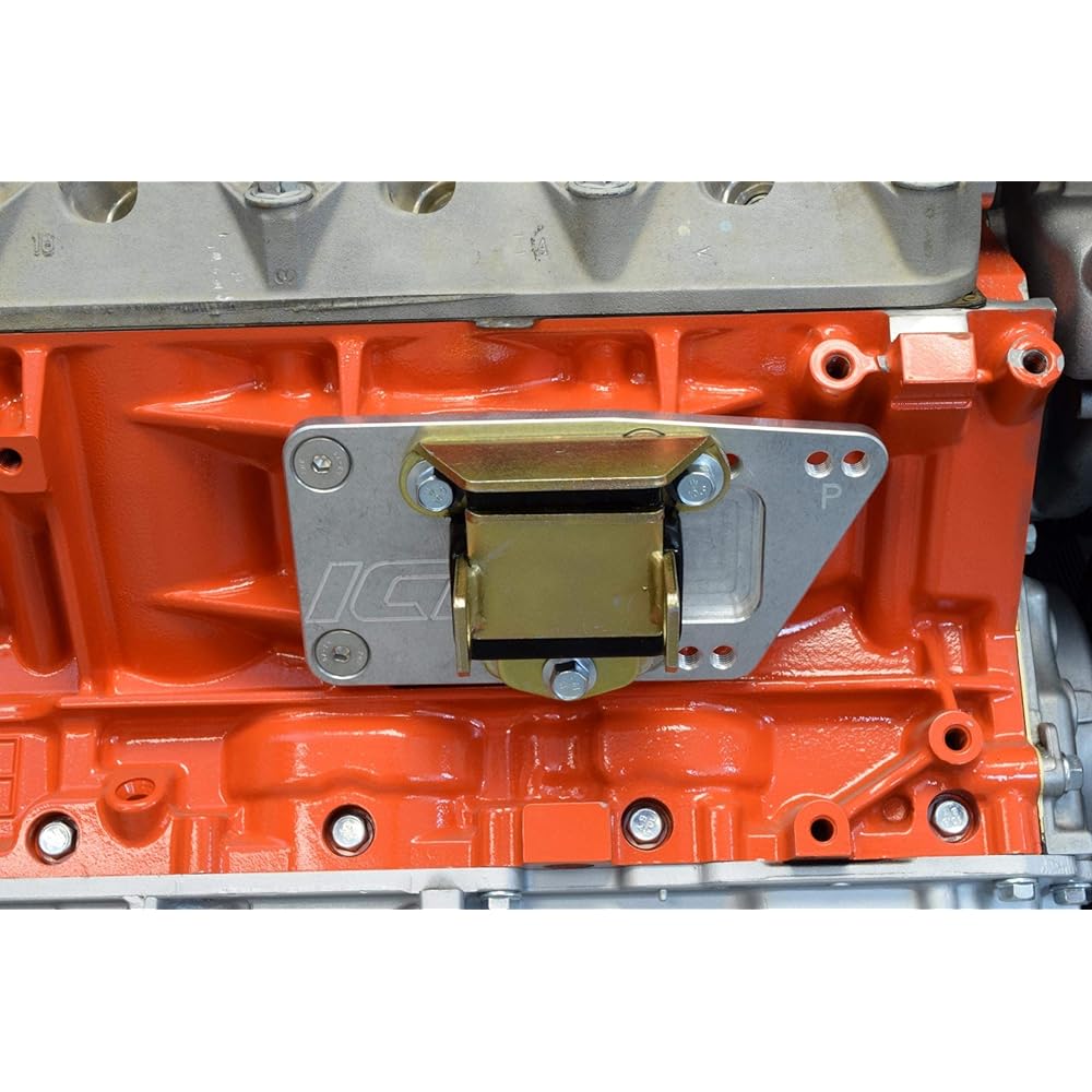 ICT BILLET SBC LS Engine -Motor Mount Adapter Plate -Universal Swap Bracket Small Block Small Block LS Conversion Adjustable LS1 LS2 LS2 LS2 L92 L99 L33 L33 L33 LR4 Billet 551628