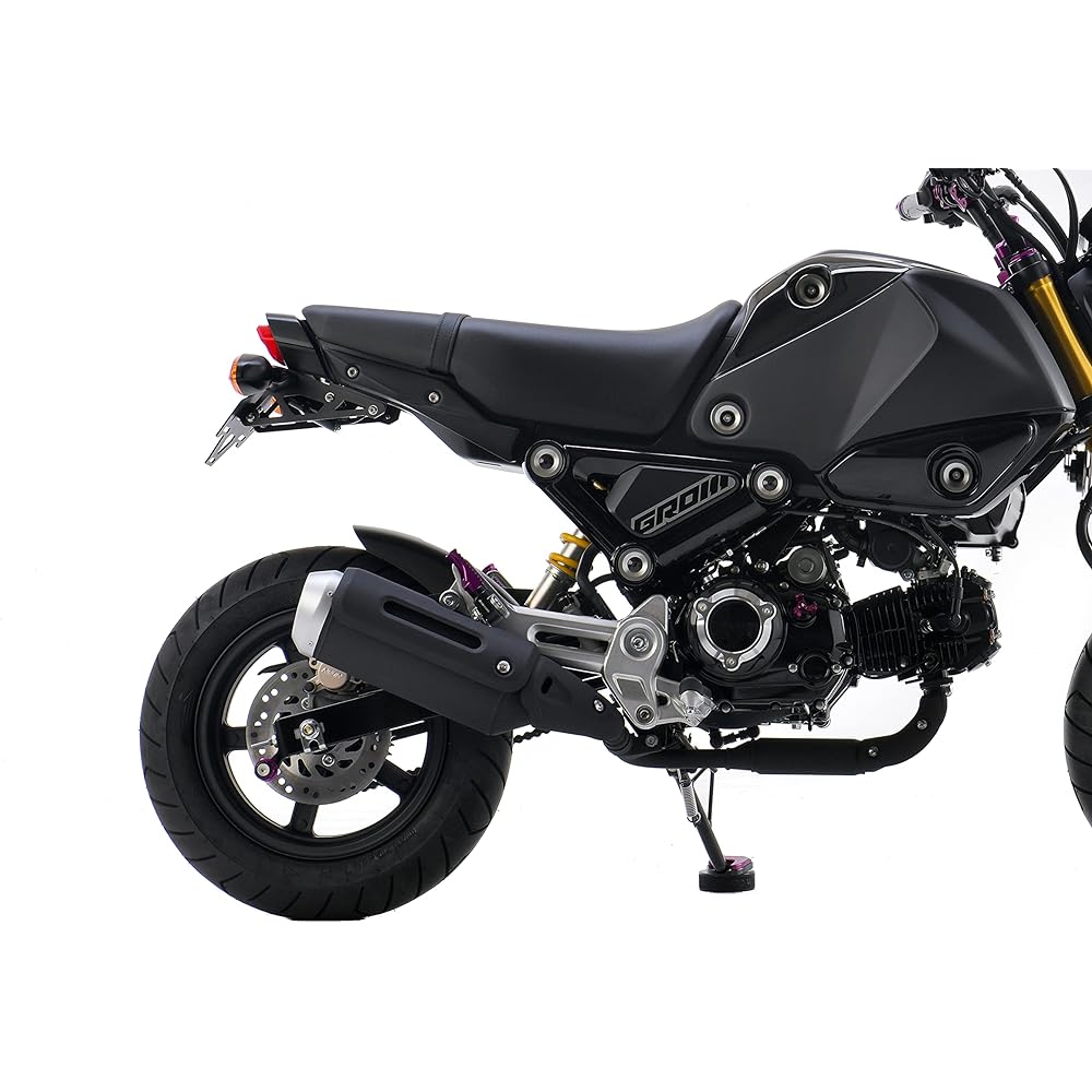 H2C Fender Eliminator Kit GROM JC92 Compatible with Domestic License Plate Short Rear Fender Steel 26PL80101TA