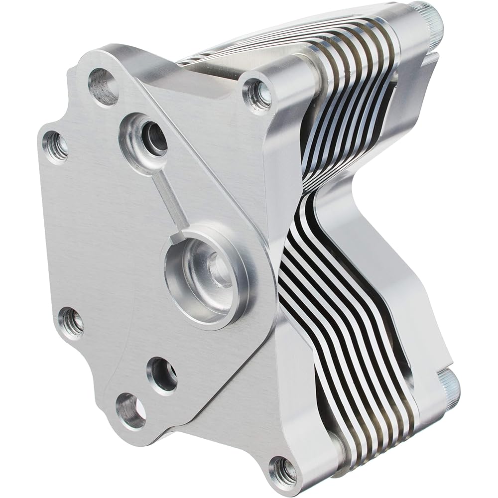 Gcraft 7-stage aluminum billet oil cooler for horizontal engines 37020