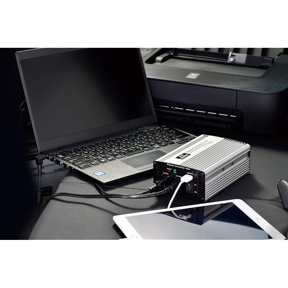 Cellstar Compact Type Inverter PI-500/12 AC100V Rated Output 400W/Maximum Output 500W USB5V Rated Output 2.1A/Maximum Output 2.4ADC12V Only CELLSTAR