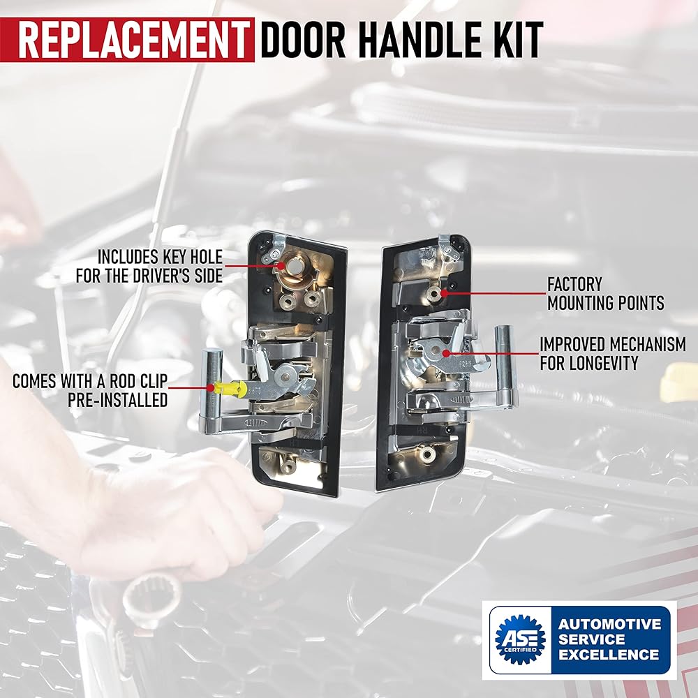 Exchange exterior door handle kit -80607 -CD41E 80606 -CD01E Replacement -Nissan 350Z 2003 2005 2005 2007 2008 2009 2009 -Model 03-09