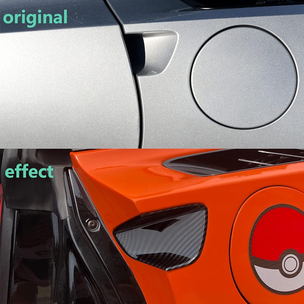 KOLEDDY Corvette C7 Carbon Fiber -style Door Door Rim Accessories