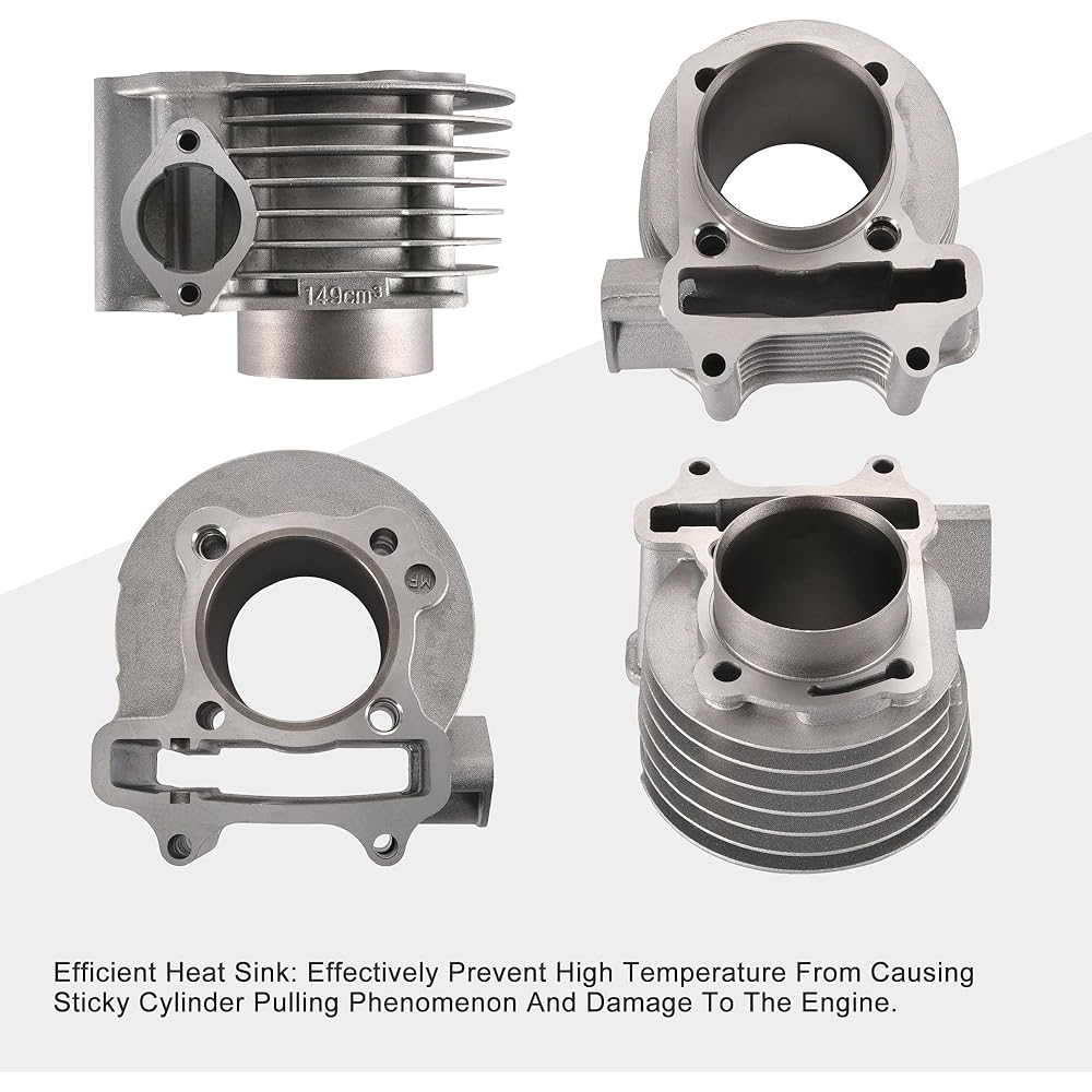 Goofit 57.4mm cylinder piston kit 4 stroke GY6 150cc ATV scooter