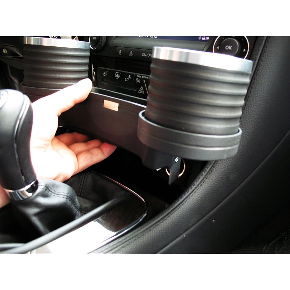 ALCABO Drink & Pocket Holder Black/Ring Cup (AL-M302BS) Mercedes-Benz E Class (W211/S211)/CLS Class (C219) Right/Left Hand Drive