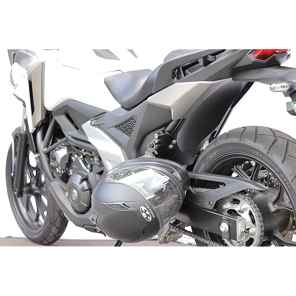 Kijima Motorcycle Bike Parts Helmet Lock Compatible with Side Pannier Installation Steel Black Finish NC750X/DCT('21-) HONDA 303-1610