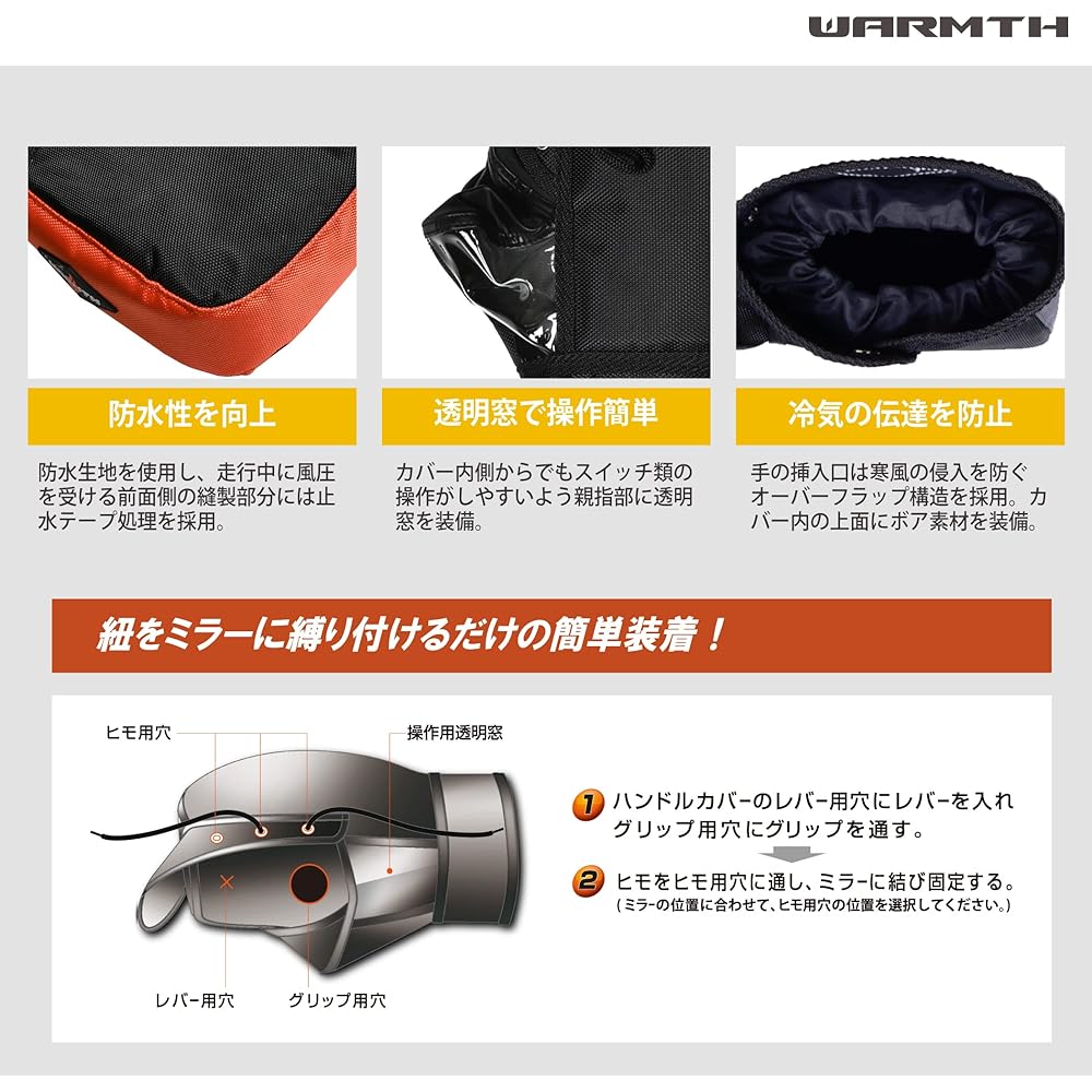 LEAD Compact Handle Cover Gray Black KS-209B