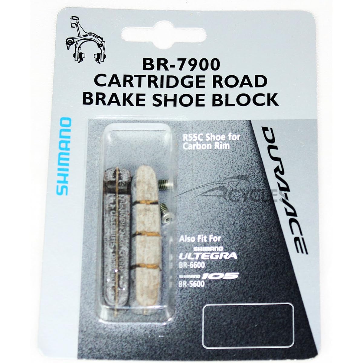 SHIMANO Cartridge Type Brake Shoe Pad for R55C Carbon Rim Y8FA98140