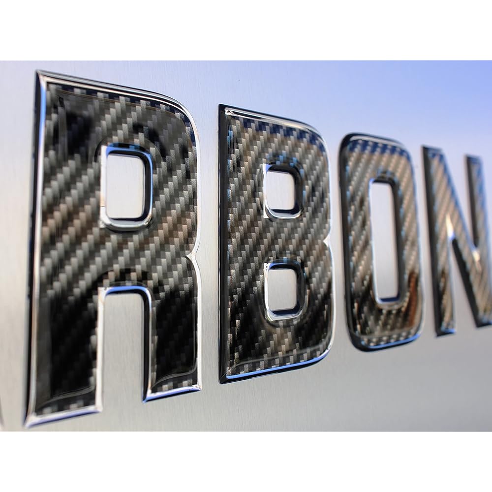 Dome Shaped Lettering & Dome Shaped by Numbers for Boat, PWC Registration Number 16 Set of Carbon Fiber Print Texture maringure-dobo-toretaringu