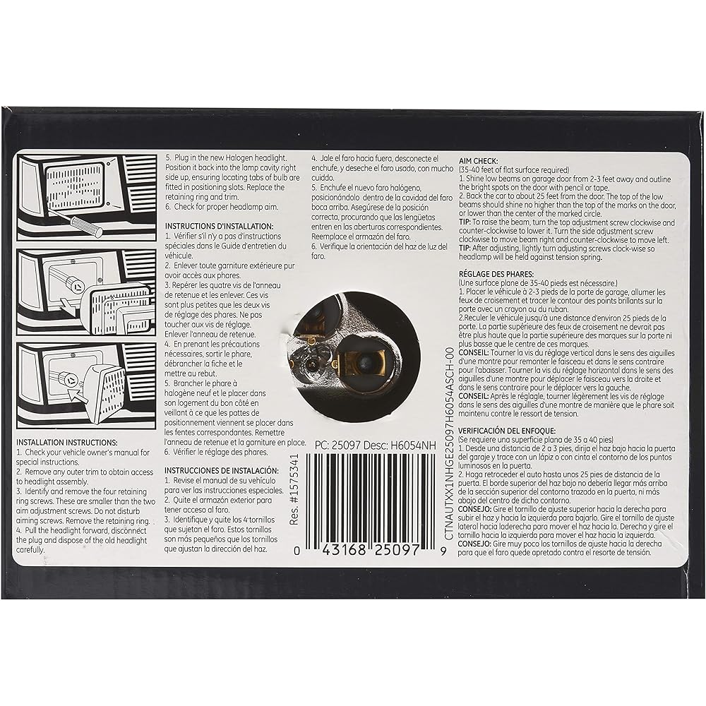 GE Lighting H6054NH NIGHTHAWK Automobile Headlight Light bulb