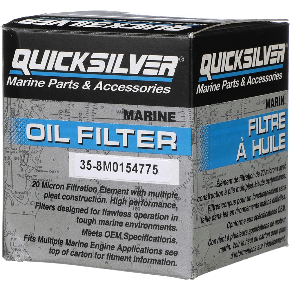 QuickSilver 8m0154775 Oil filter for various marine engines