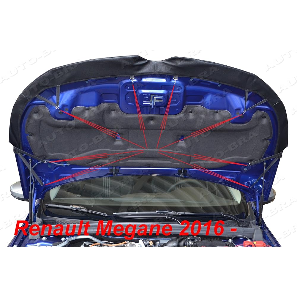 AB3-00038 Renault Megane IV (2016-) Renault Megane Hood Bra Hood Guard Bra (Bug Guard)