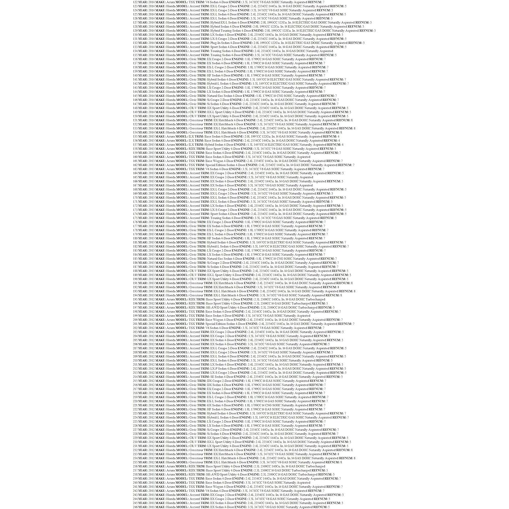 Genuine Honda 80292-SDA-407 Filter Element