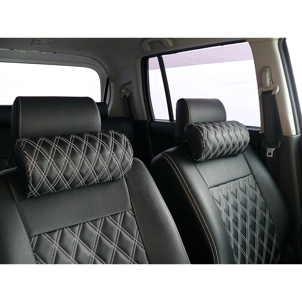 Bellezza Diamond Quilt Neck Pad Black x White 1SET BENW1009BW